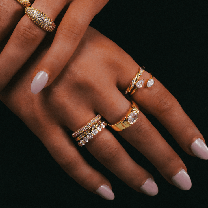 Cubic Zirconia Stacking Ring