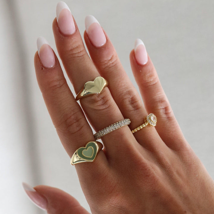 Cubic Zirconia Stacking Ring