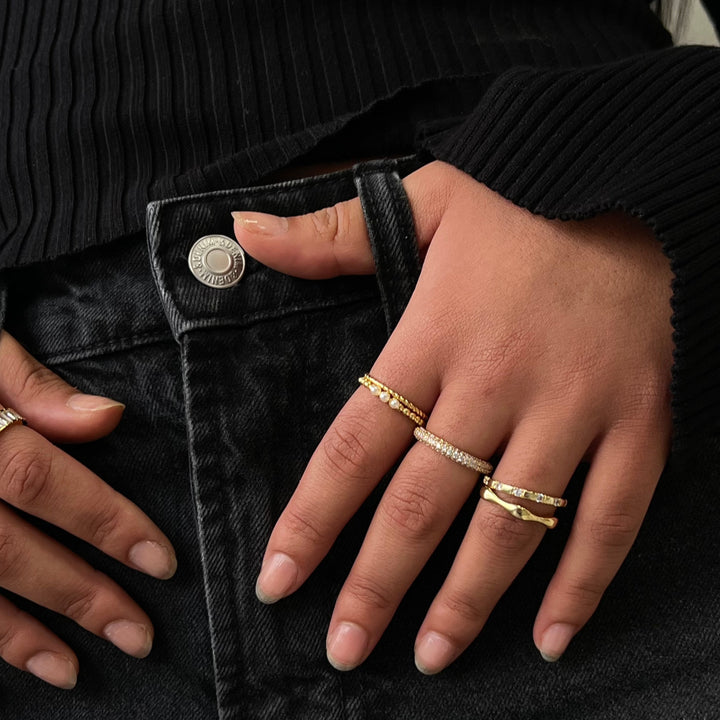 Cubic Zirconia Stacking Ring