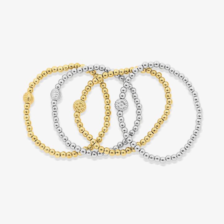 Coastal Beaded Bracelet Four-Piece Set