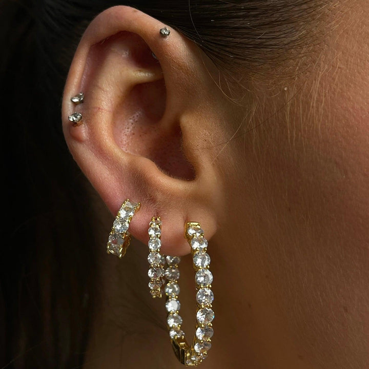 Baby Icy Hoop Earrings