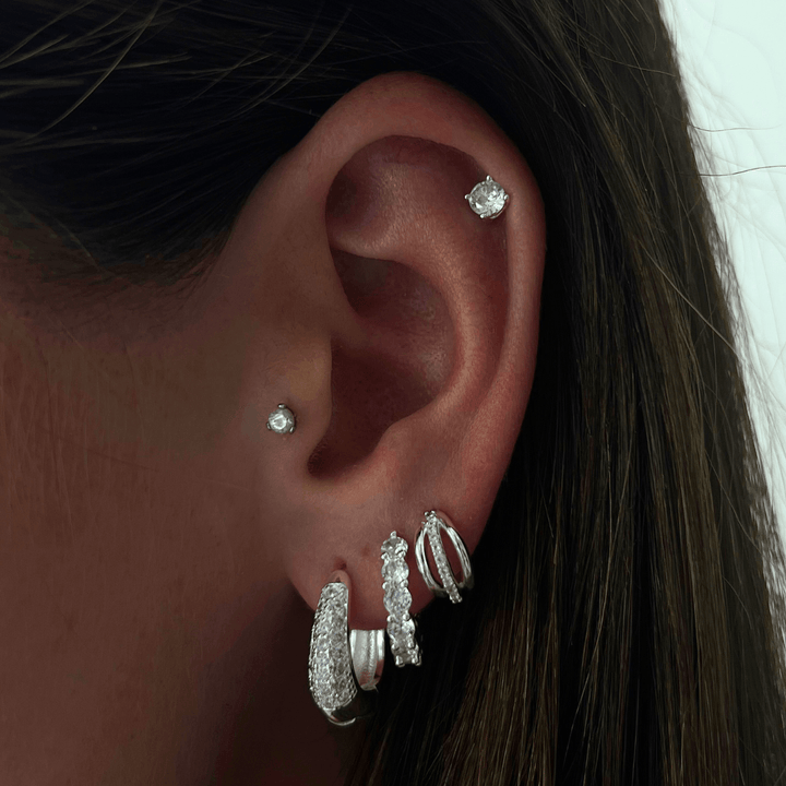 Baby Icy Hoop Earrings