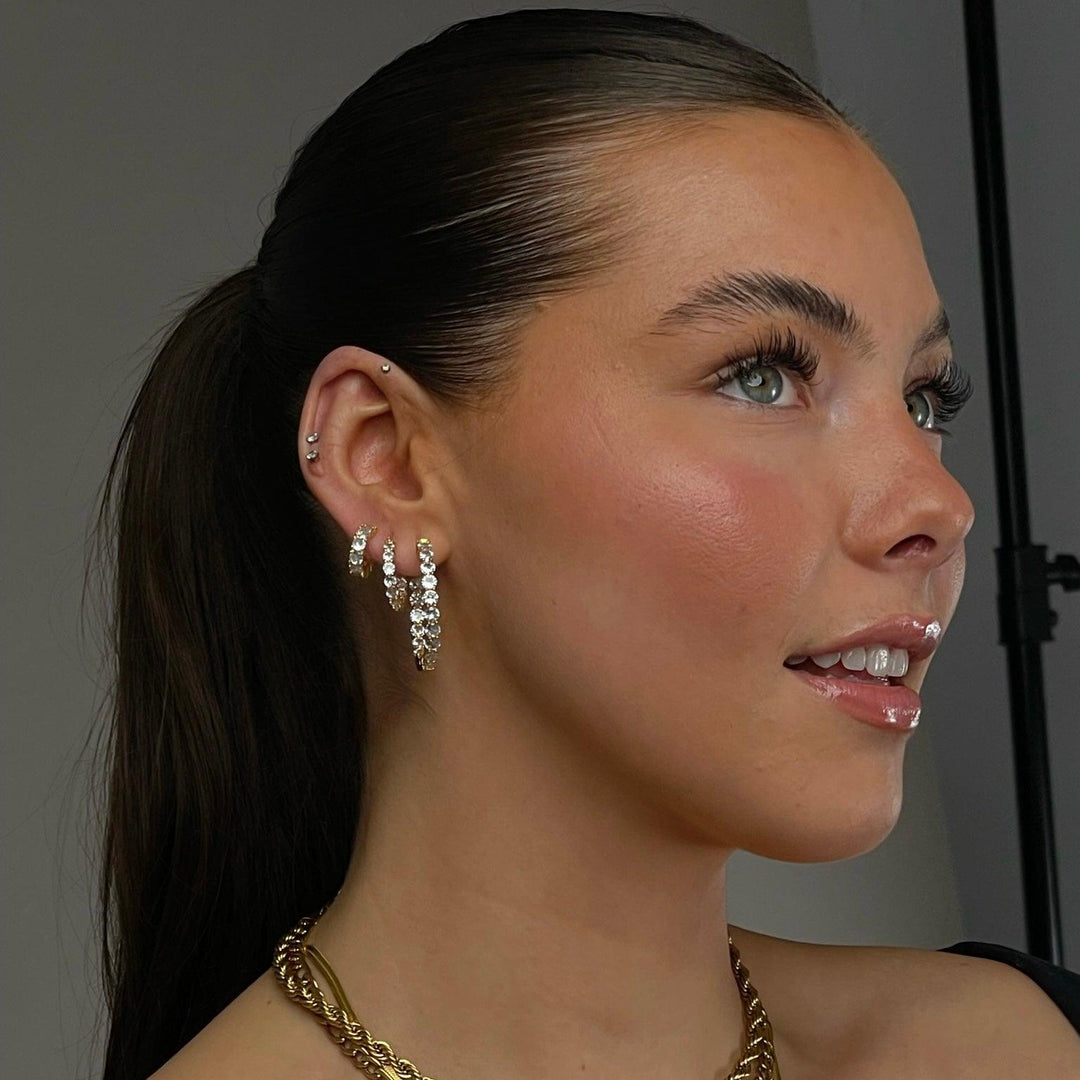 Baby Icy Hoop Earrings