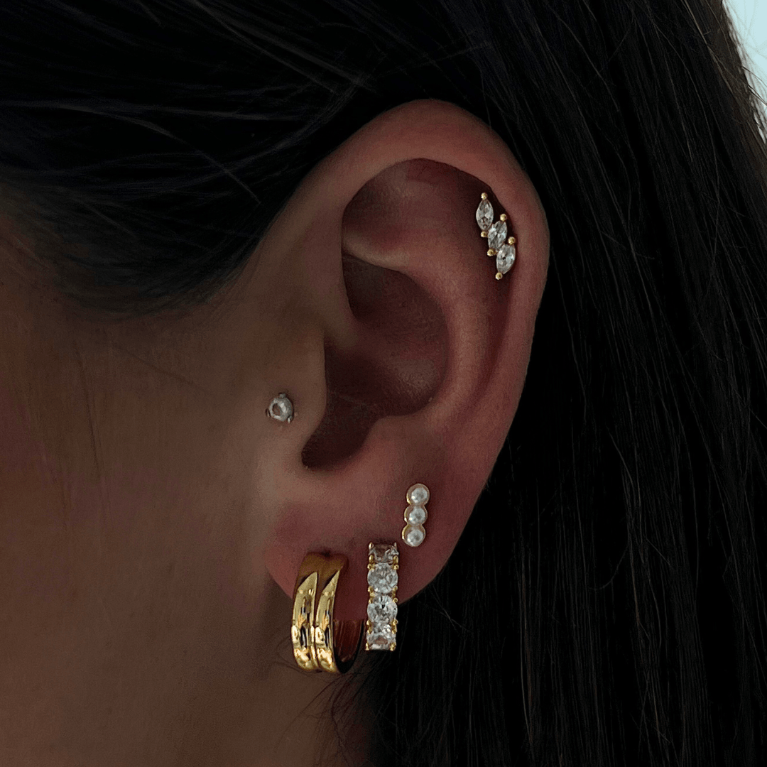 Baby Icy Hoop Earrings