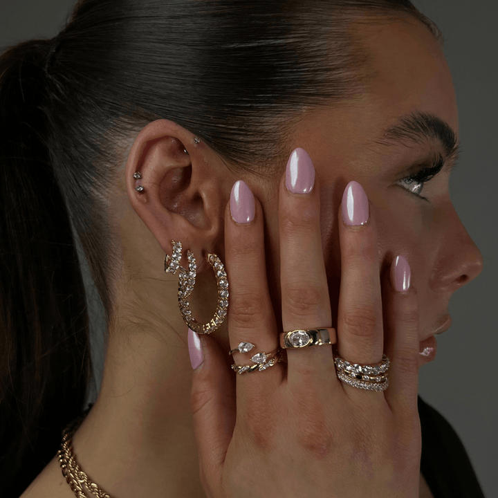 Baby Icy Hoop Earrings