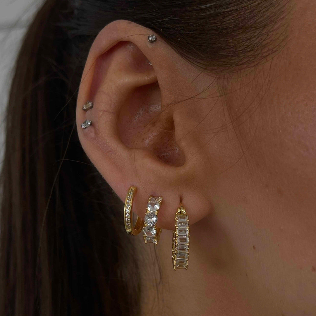 Baby Icy Hoop Earrings