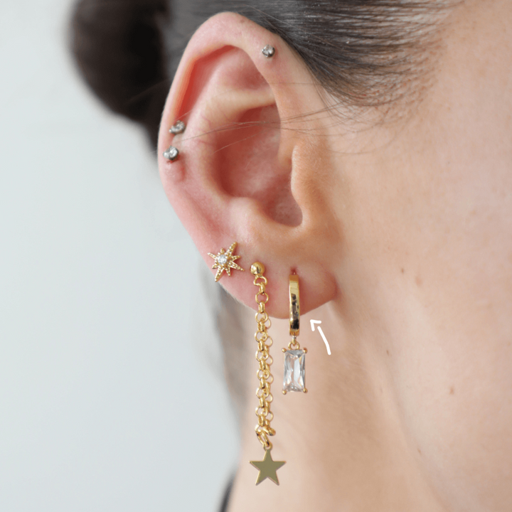 Celestial Huggie Earrings