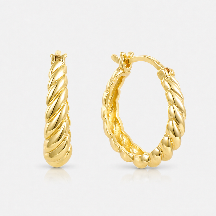 Twisted Hoop Earrings