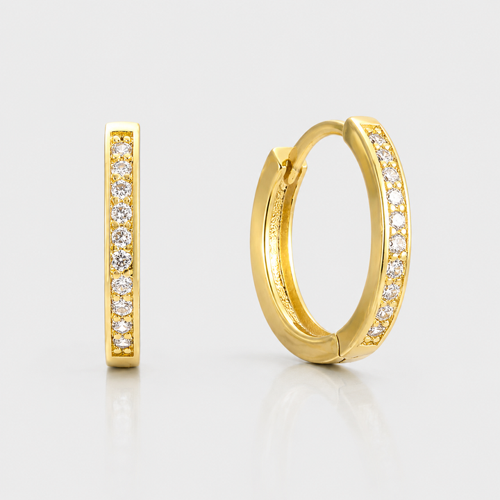 Eternity Crystal Hoop Earrings