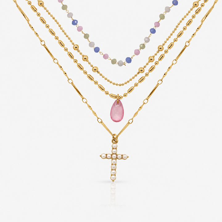 Beaded Blessing 4-Piece Necklace Set