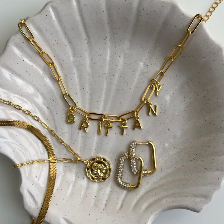 Personalised Link Letter Necklace