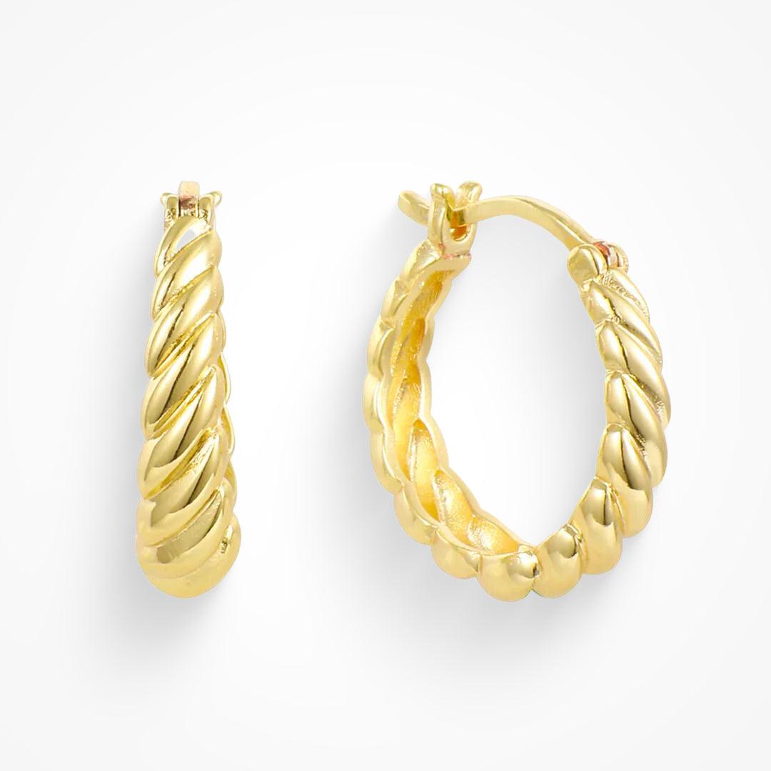 Twisted Hoop Earrings