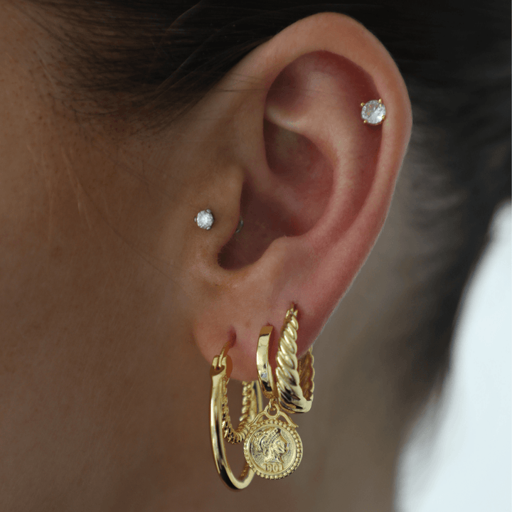 Twisted Hoop Earrings