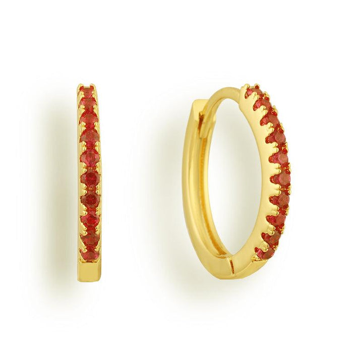 Eternity Crystal Hoop Earrings