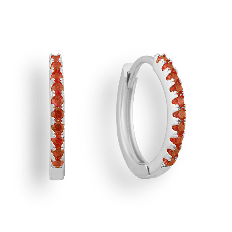 Eternity Crystal Hoop Earrings