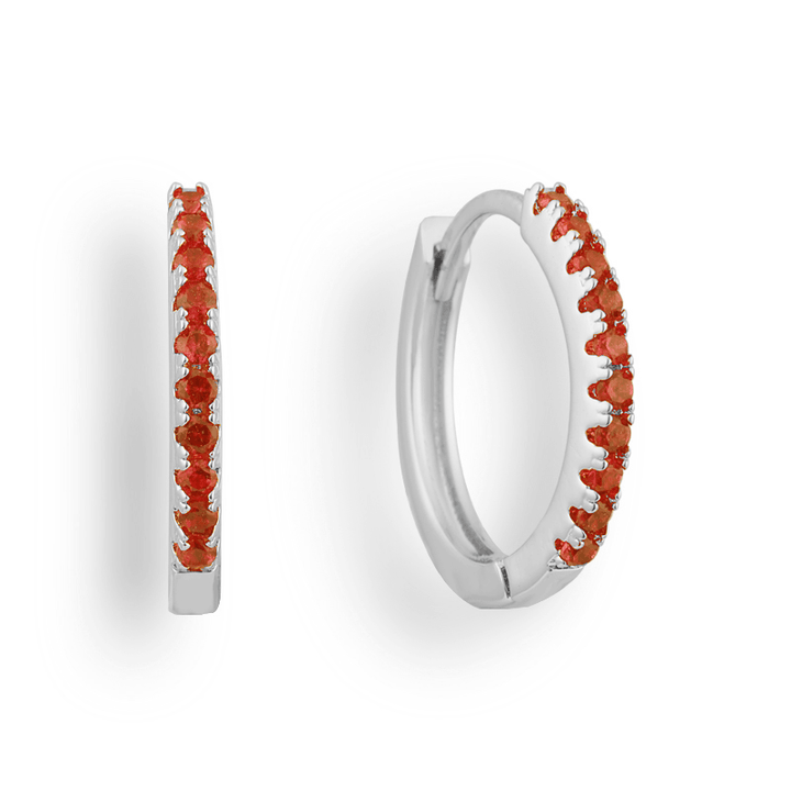 Eternity Crystal Hoop Earrings