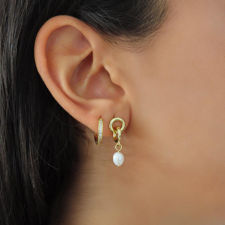 Eternity Crystal Hoop Earrings