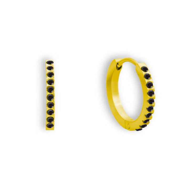 Eternity Crystal Hoop Earrings