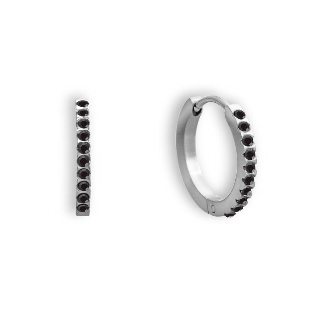 Eternity Crystal Hoop Earrings