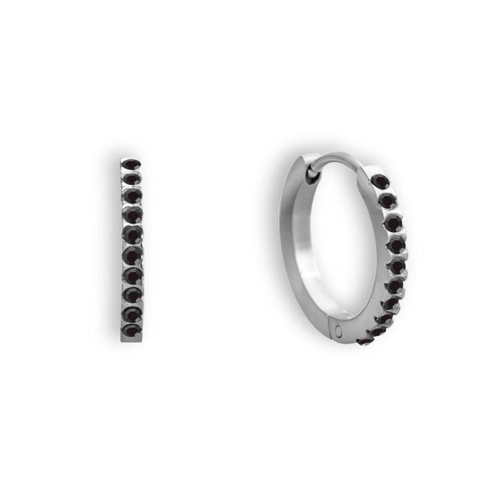 Eternity Crystal Hoop Earrings