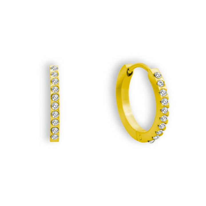 Eternity Crystal Hoop Earrings