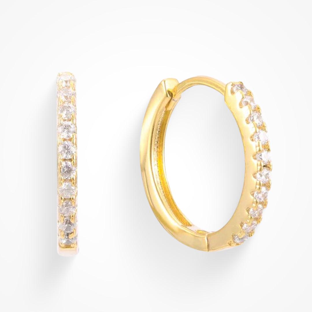 Eternity Crystal Hoop Earrings