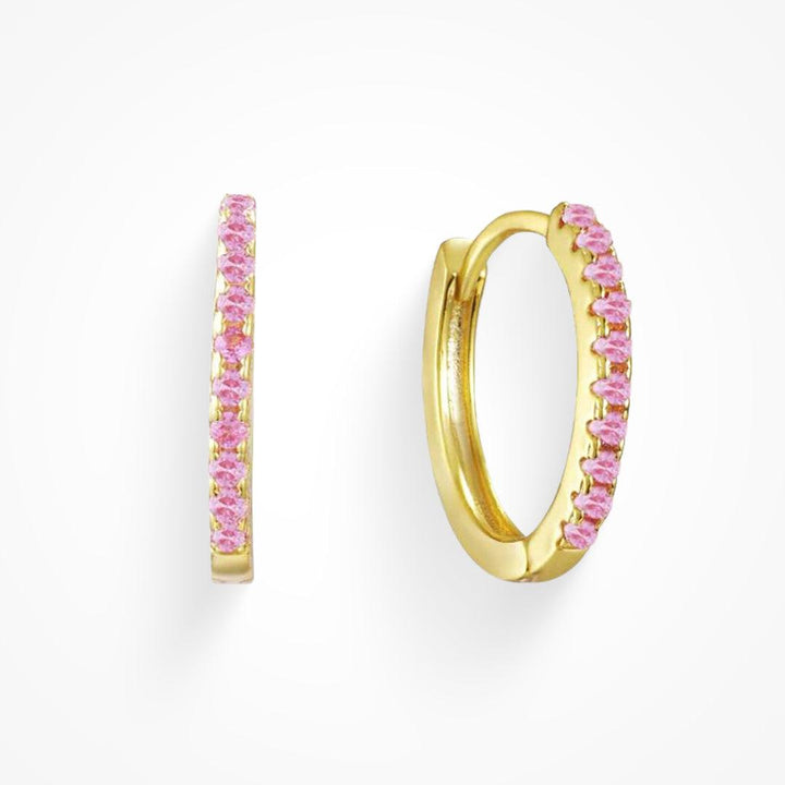 Eternity Crystal Hoop Earrings