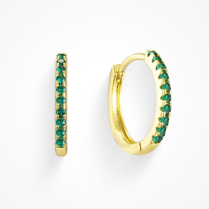 Eternity Crystal Hoop Earrings
