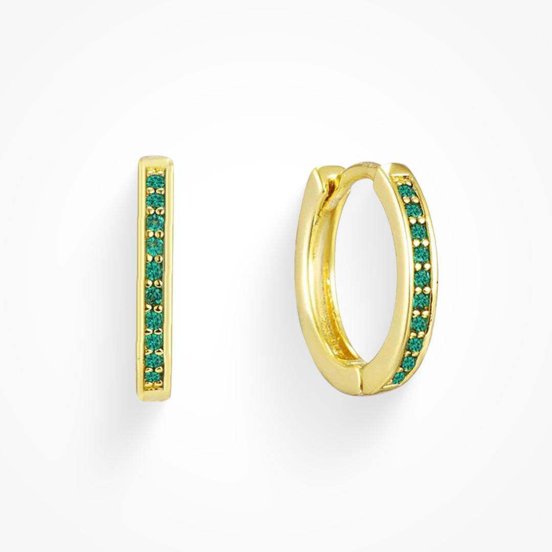 Eternity Crystal Hoop Earrings
