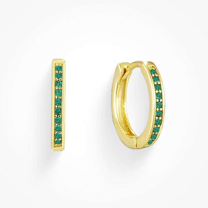 Eternity Crystal Hoop Earrings