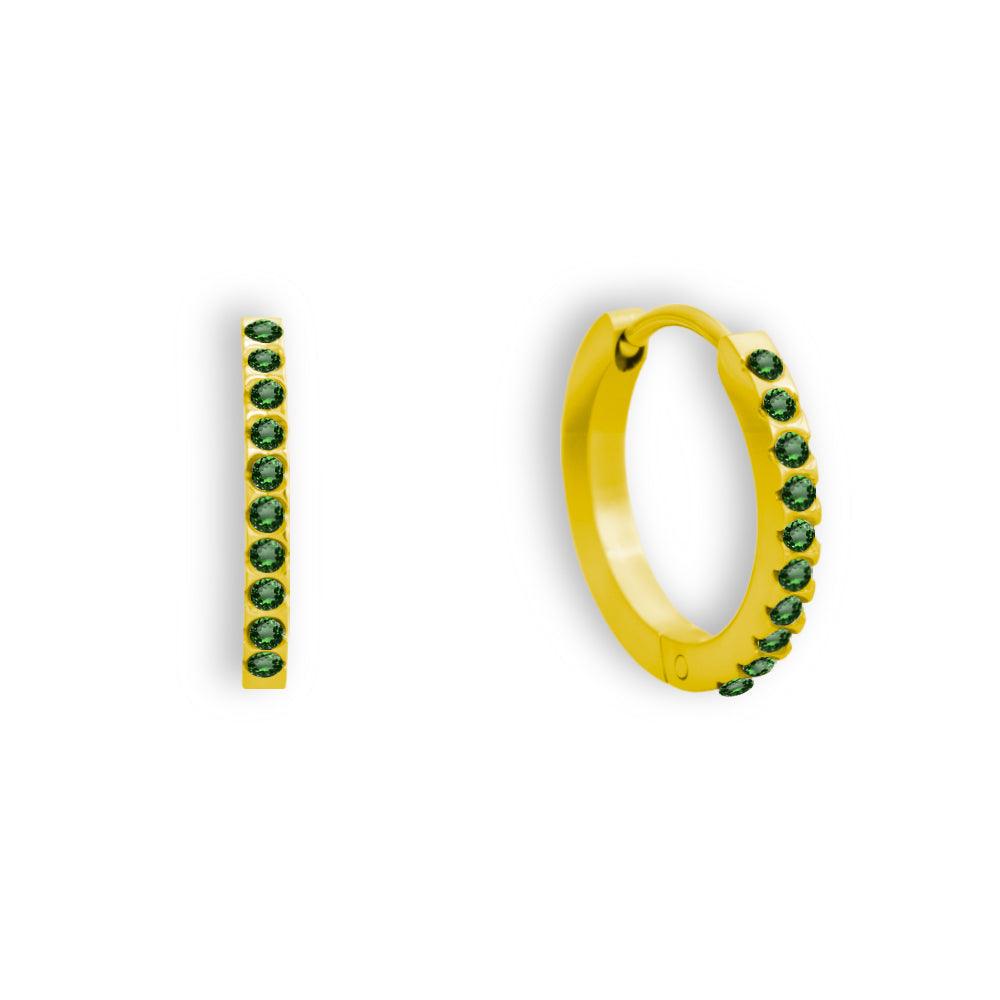 Eternity Crystal Hoop Earrings