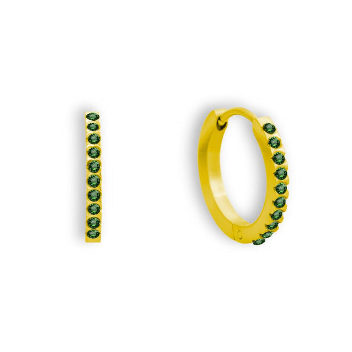 Eternity Crystal Hoop Earrings