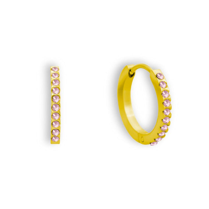 Eternity Crystal Hoop Earrings