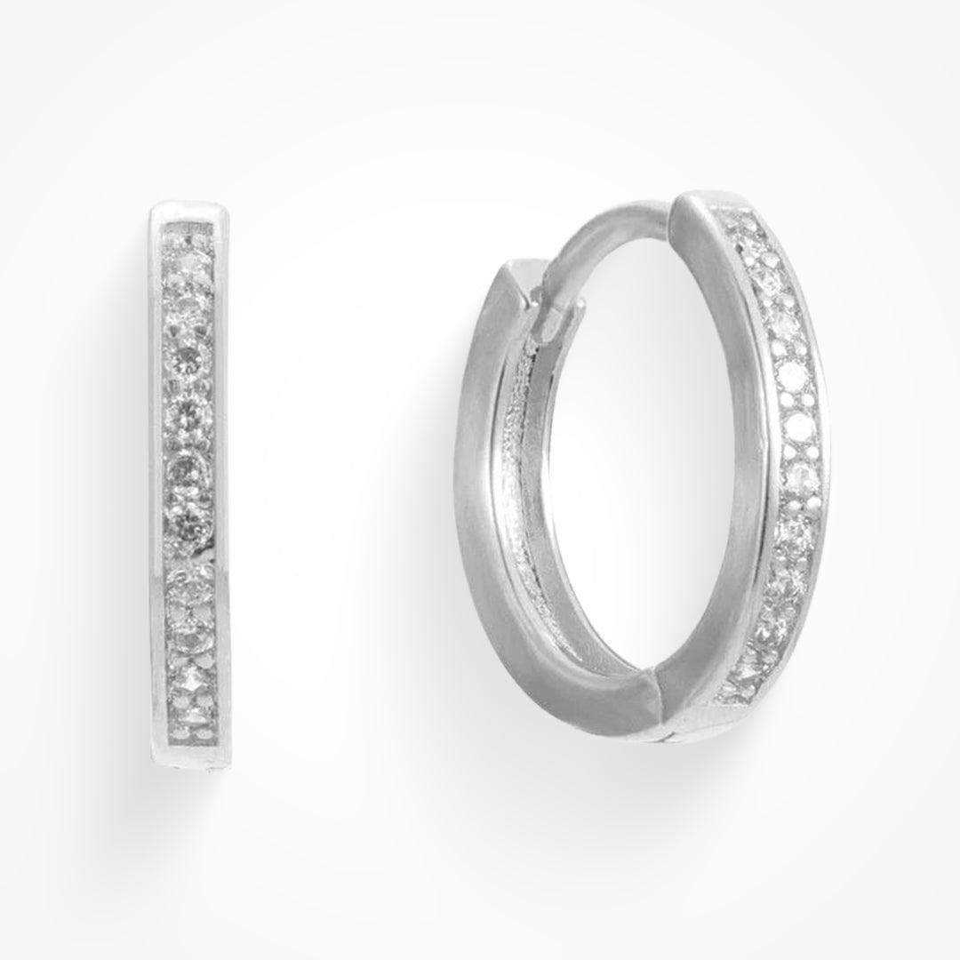 Eternity Crystal Hoop Earrings
