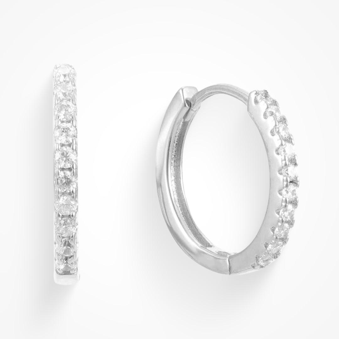 Eternity Crystal Hoop Earrings
