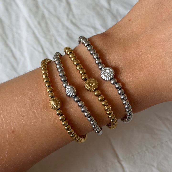 Coastal Beaded Bracelet Four-Piece Set