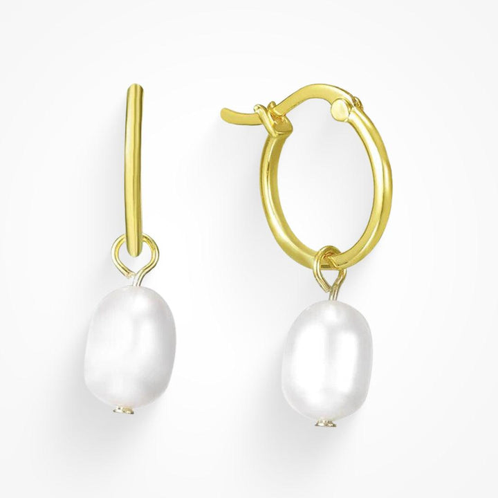 Pure Pearl Hoop Earrings