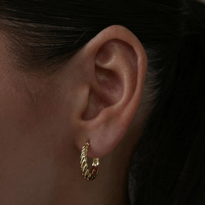 Twisted Hoop Earrings