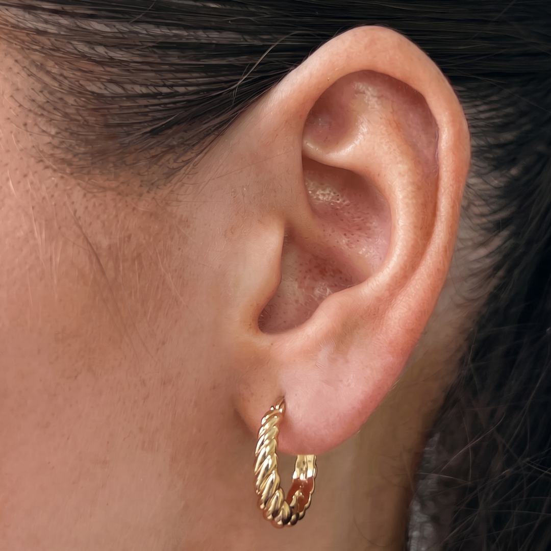Twisted Hoop Earrings