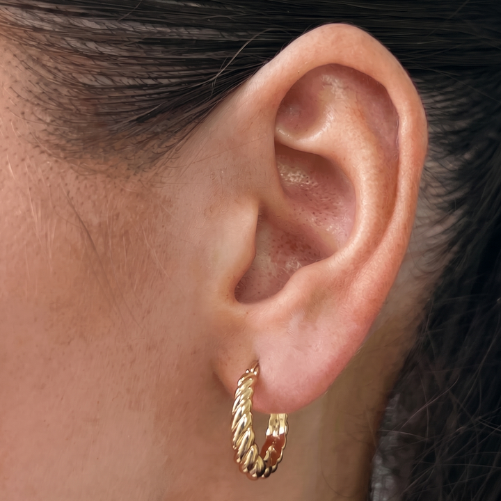 Twisted Hoop Earrings