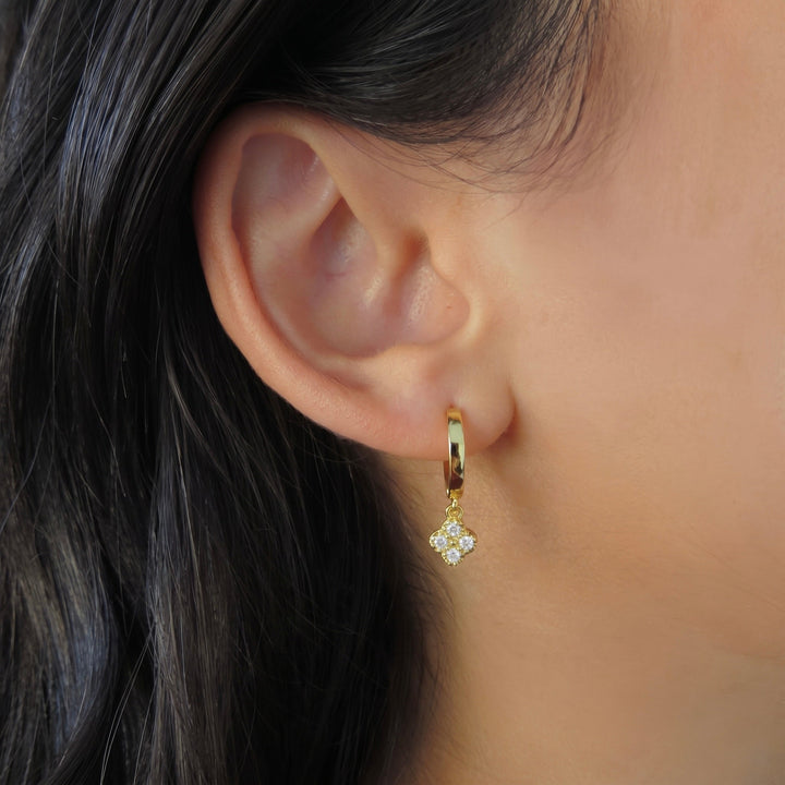 Clover Huggie Earrings
