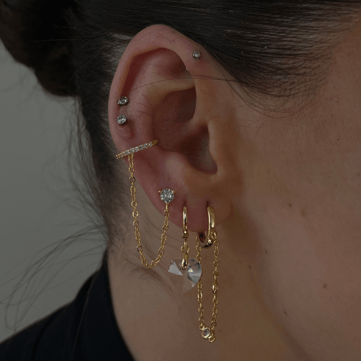 Hooked On You Earring and Earcuff