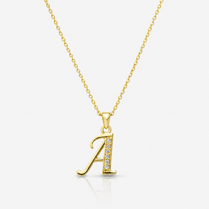 Initial Letter Pendant Necklace
