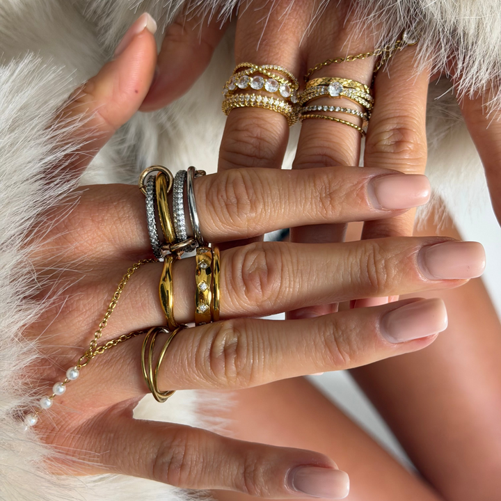 Cubic Zirconia Stacking Ring