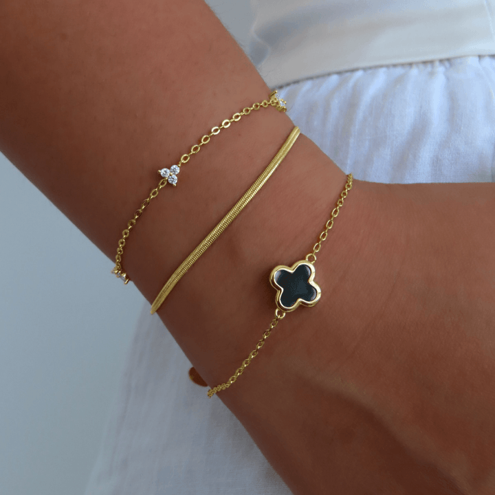 Lucky Clover Charm Bracelet