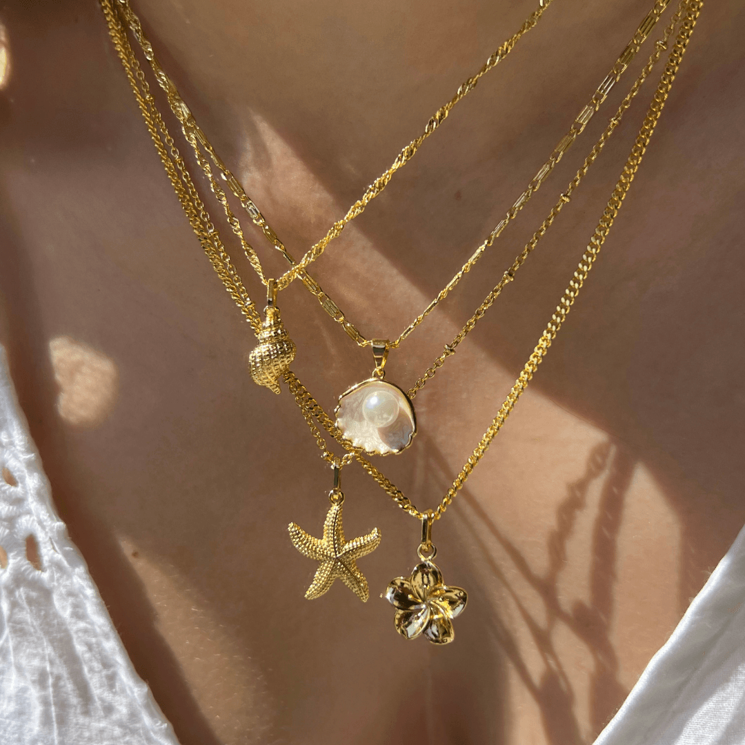 Meribella Shell Pendant Necklace