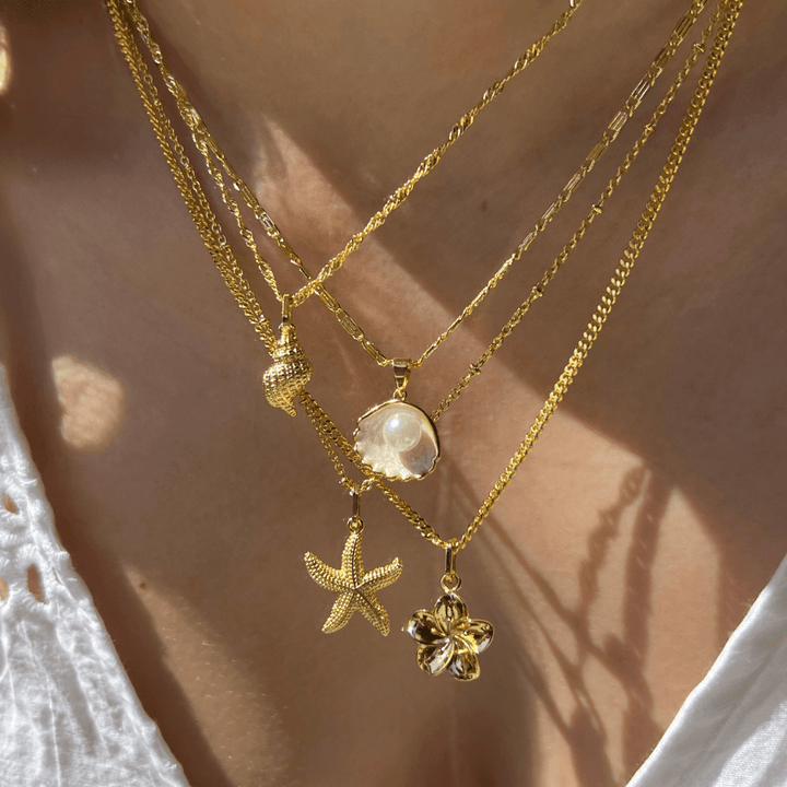 Meribella Shell Pendant Necklace