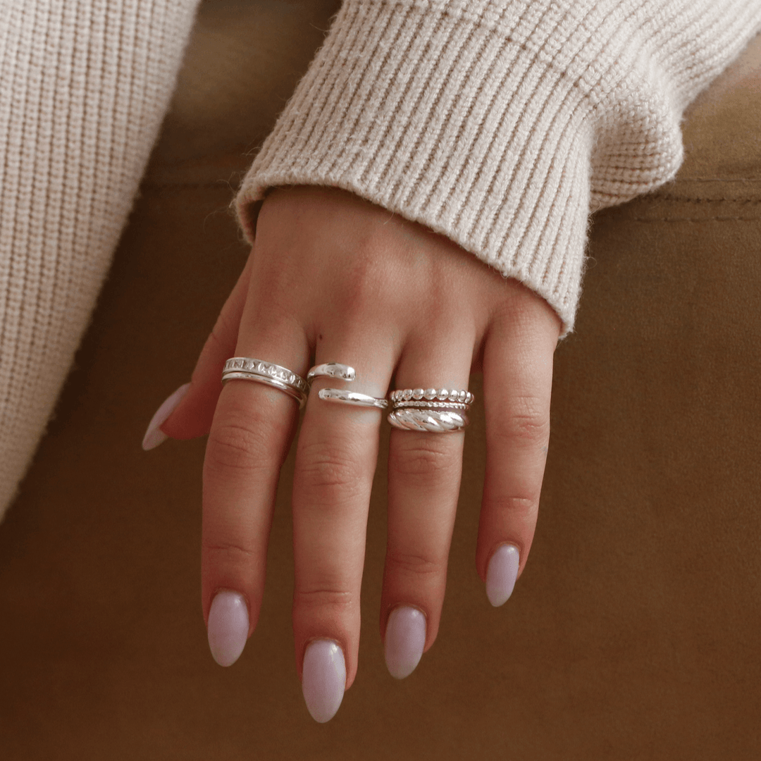 Princess Cubic Zirconia Stacking Ring