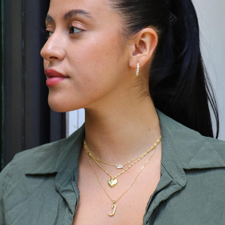 Initial Letter Pendant Necklace