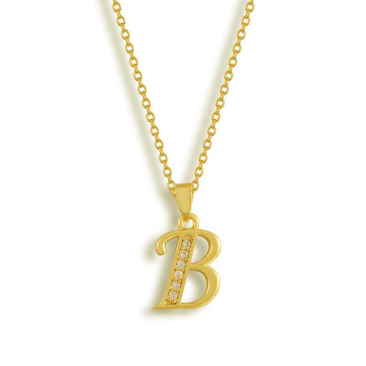 Initial Letter Pendant Necklace